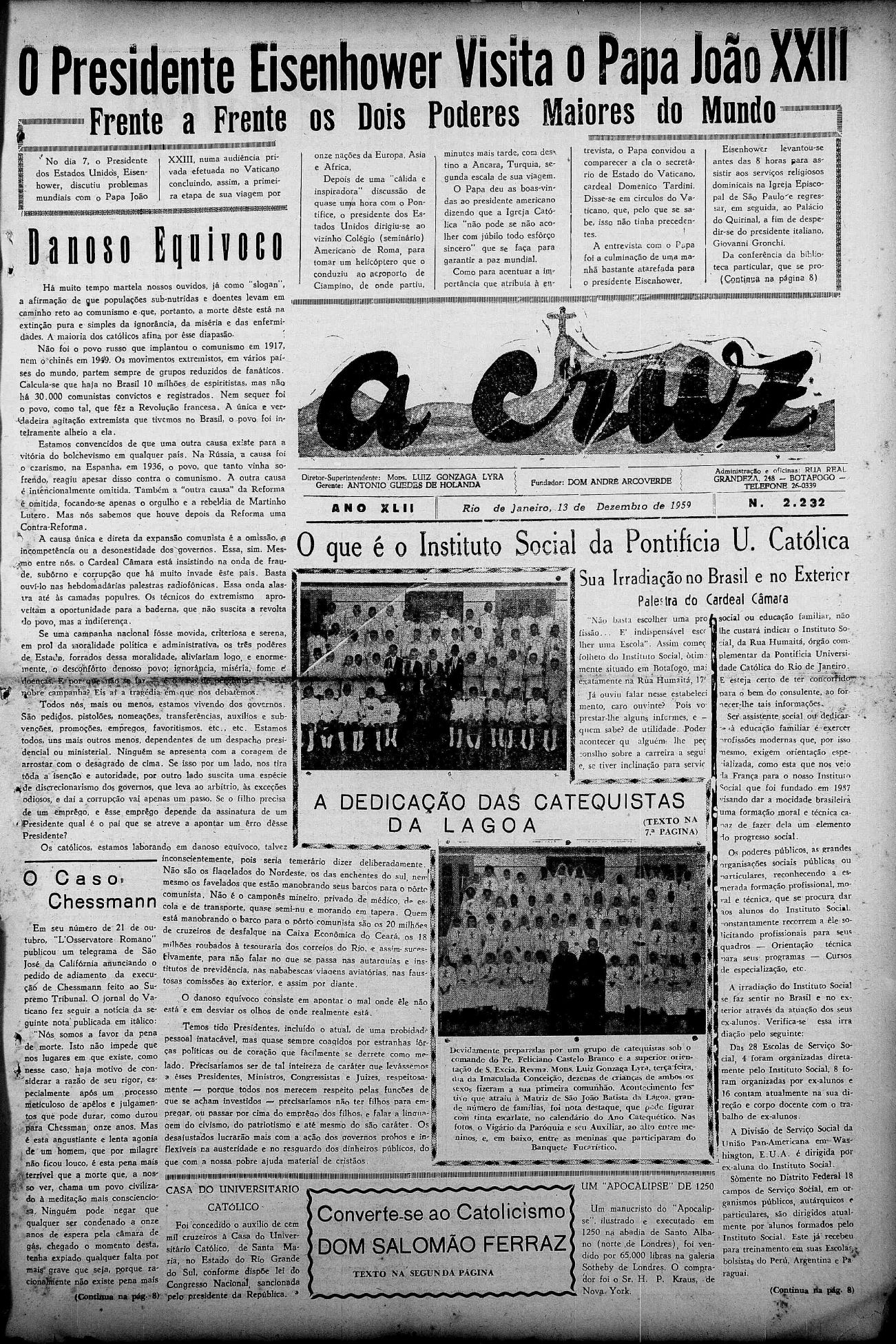 INTEGRADOS NA IGREJA CATÓLICA D. SALOMÃO FERRAZ E A ORDEM DE SANTO ANDRÉ