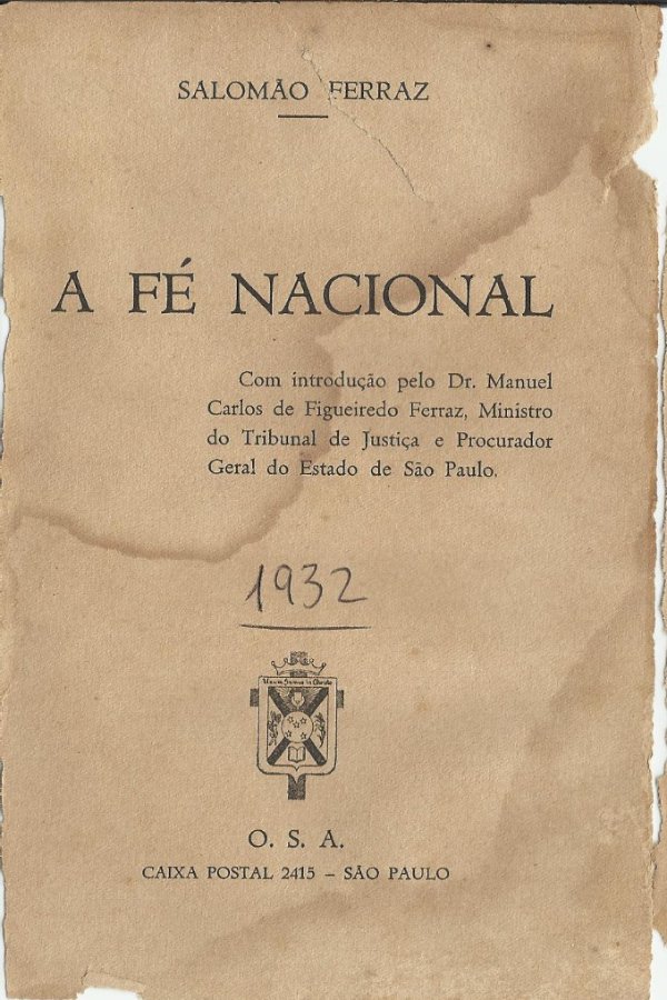 A Fé Nacional - III