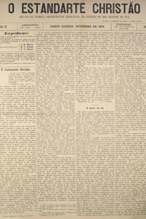 O Estandarte Christão - 09/1894