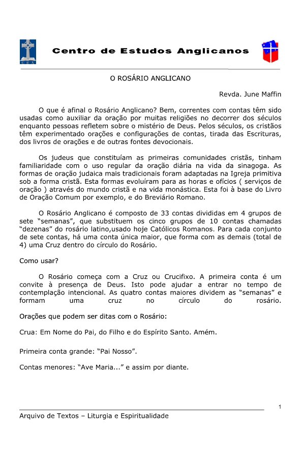 O Rosário Anglicano