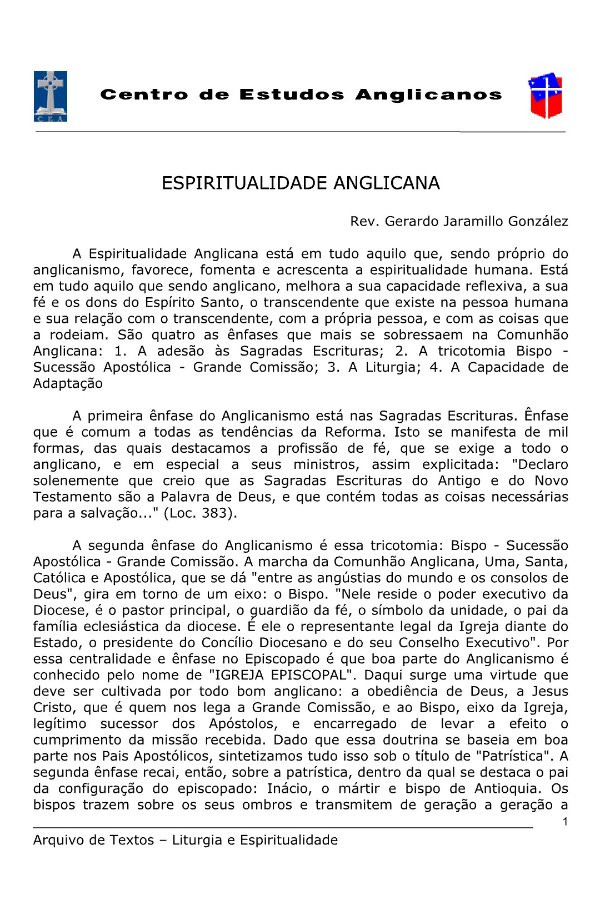 Espiritualidade Anglicana