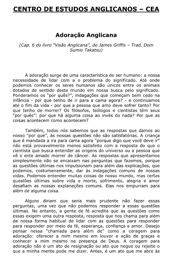 Adoração Anglicana