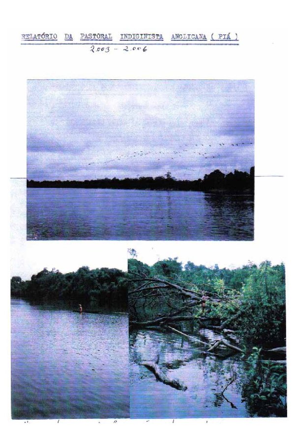 Relatório Pastoral Indiginista Anglicana