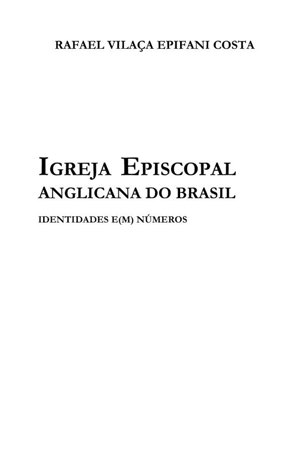 Igreja Episcopal Anglicana do Brasil: Identidades e(m) números